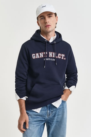 Felpa con cappuccio - Navy