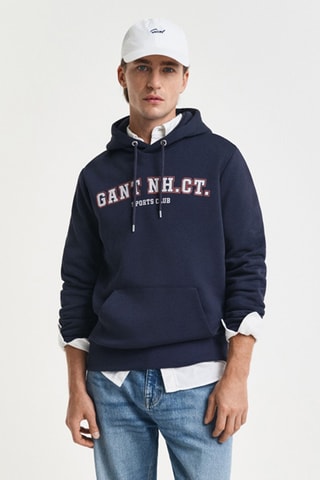 Felpa con cappuccio - Navy