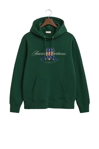 Felpa con cappuccio - Verde