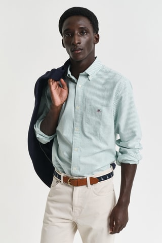 Camicia regular - Verde chiaro