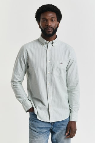 Camicia regular - Verde chiaro