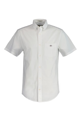 Camicia regular in lino - Bianco