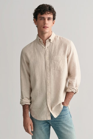 Camicia in lino - Beige