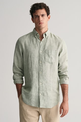 Camicia in lino - Verde chiaro