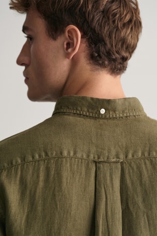 Camicia in lino - Verde kaki
