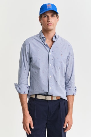 Camicia regular - Azzurro