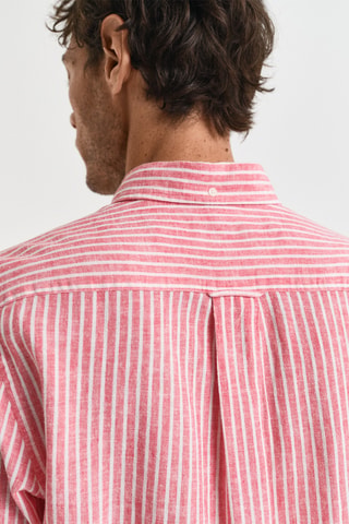 Camicia regular in lino - Rosa