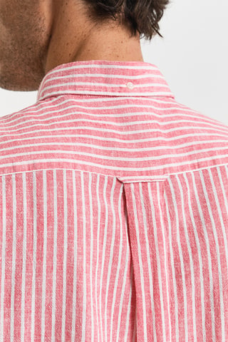 Camicia regular in lino - Rosa