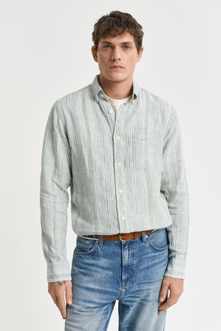 Camicia in lino - Verde