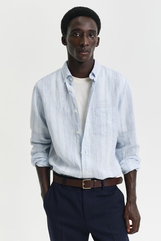 Camicia in lino - Azzurro