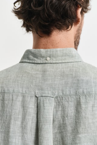 Camicia in lino - Verde melange