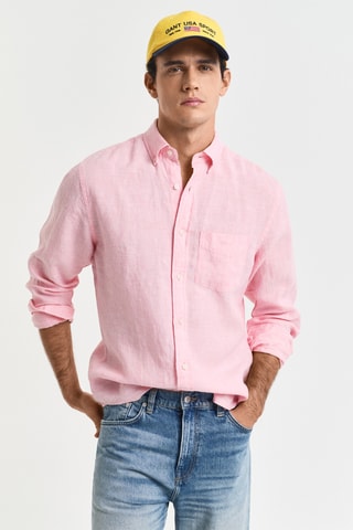 Camicia in lino - Rosa