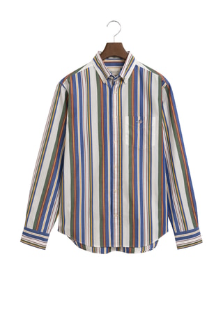 Camicia regular - Bianco e navy