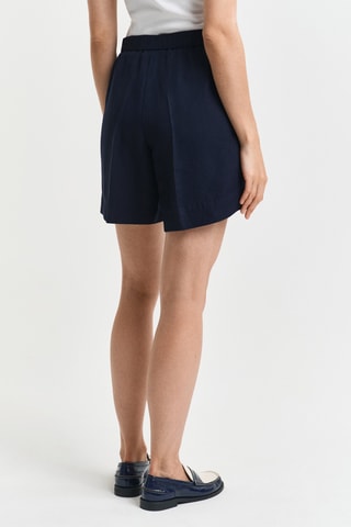 Shorts relaxed in lino - Navy