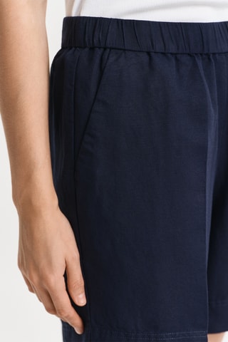 Shorts relaxed in lino - Navy