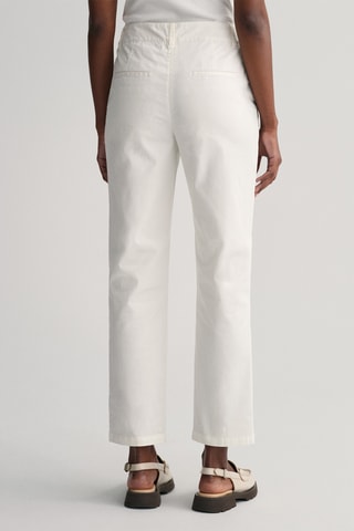 Pantaloni chino slim in cotone bio - Ecrù
