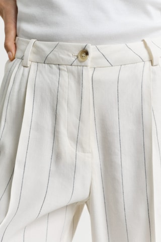 Pantaloni da completo in lino - Ecrù
