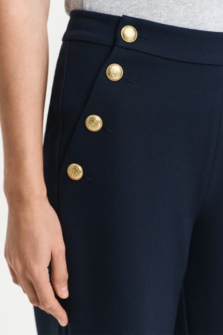 Pantaloni a vita alta - Navy