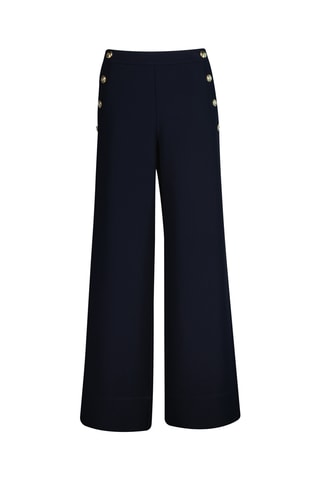 Pantaloni a vita alta - Navy
