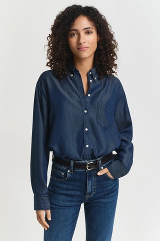 Camicia relaxed - Blu scuro