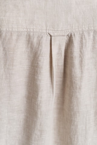 Camicia regular in lino - Beige