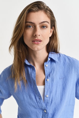 Camicia in lino - Blu