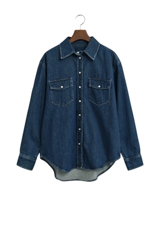 Camicia in jeans - Blu scuro