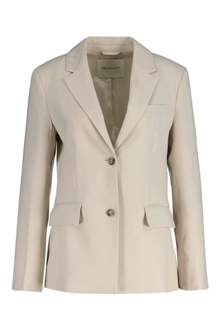 Blazer slim in lino - Beige