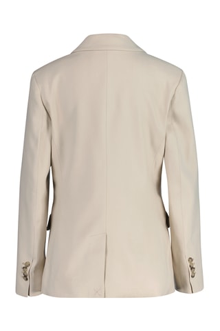 Blazer slim in lino - Beige