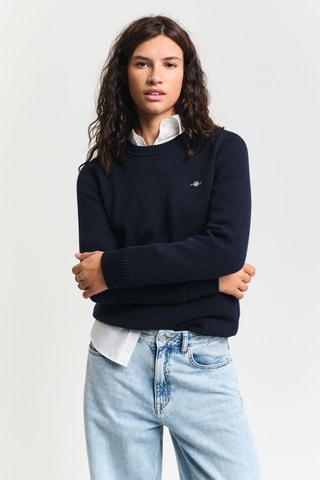 Maglia in cotone bio - Navy