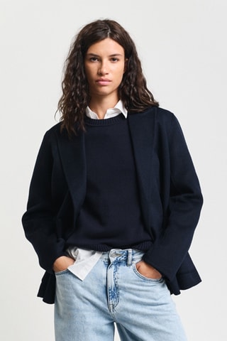Maglia in cotone bio - Navy