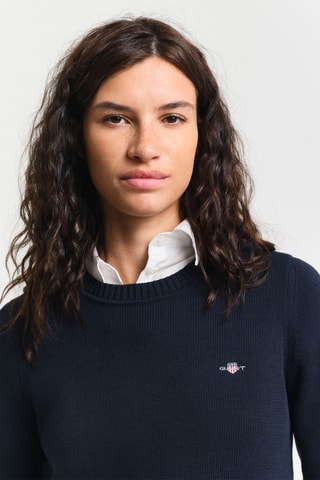 Maglia in cotone bio - Navy