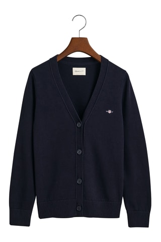 Cardigan in cotone bio - Navy