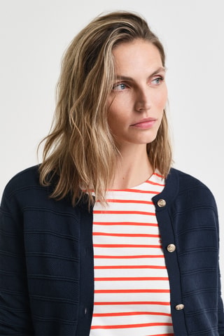 Cardigan in cotone bio - Navy