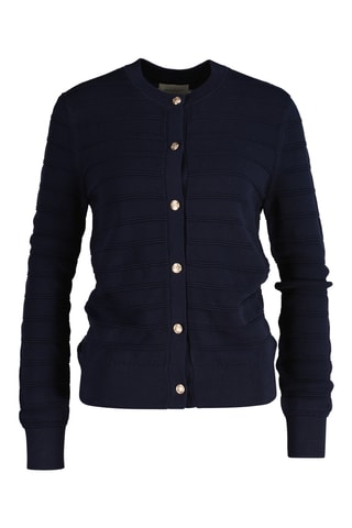 Cardigan in cotone bio - Navy