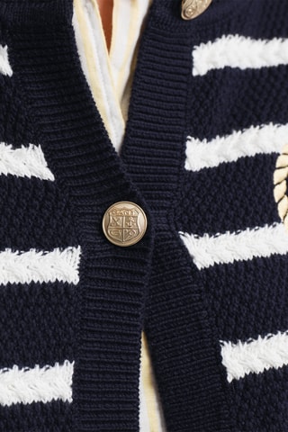 Cardigan in cotone bio - Navy