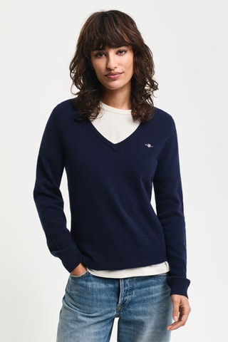 Maglia in lana d’agnello - Navy
