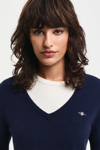 Maglia in lana d’agnello - Navy