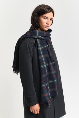 Foulard in lana merino - Navy