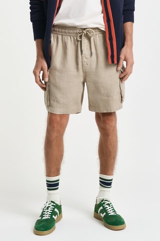 Shorts in lino - Beige