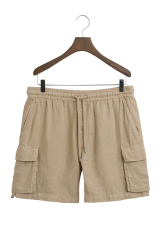 Shorts in lino - Beige