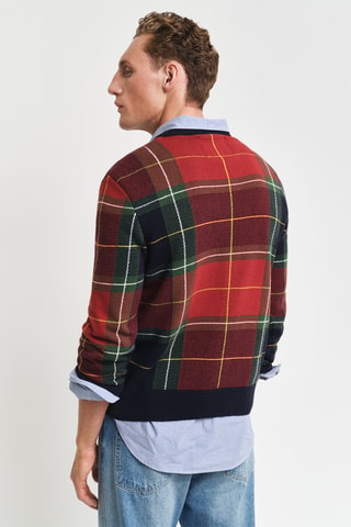 Maglia in cotone bio e lana - Rosso