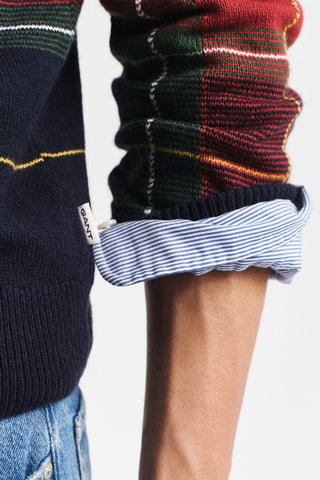 Maglia in cotone bio e lana - Rosso