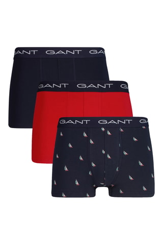 3 parigamba in cotone bio - Navy
