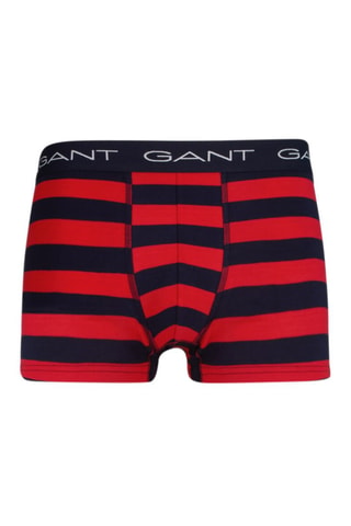 3 parigamba in cotone bio - Navy e rosso