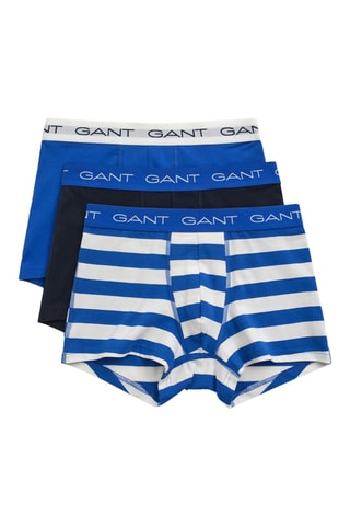 3 parigamba in cotone bio - Blu