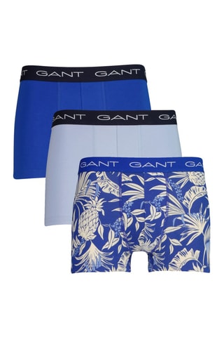 3 parigamba in cotone bio - Blu