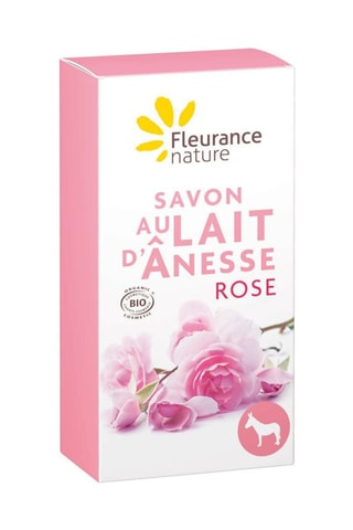 ##Savon au lait d'ânesse à la rose bio  100 g