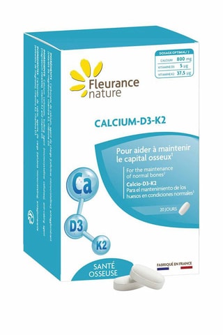 ##Calcium vitamines D3 K2 60 comprimés - Cure de 40 jours