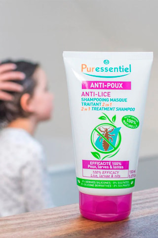 Champú mascarilla de tratamiento antipiojos con peine - 150 ml